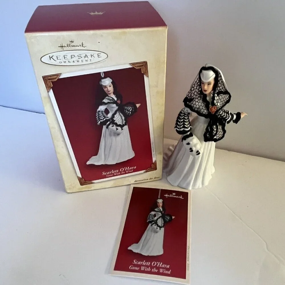 Hallmark Keepsake Ornament Scarlett O'Hara Gone With The Wind Set of 4 in Box
